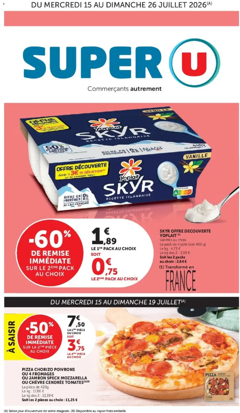 Super U catalogue à partir du 15/07/2026