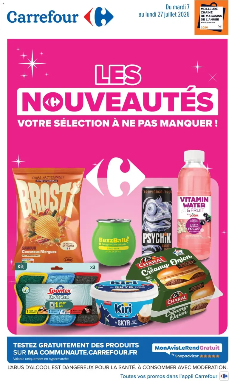 Carrefour Les nouveautés de juillet à partir du 07/07/2026