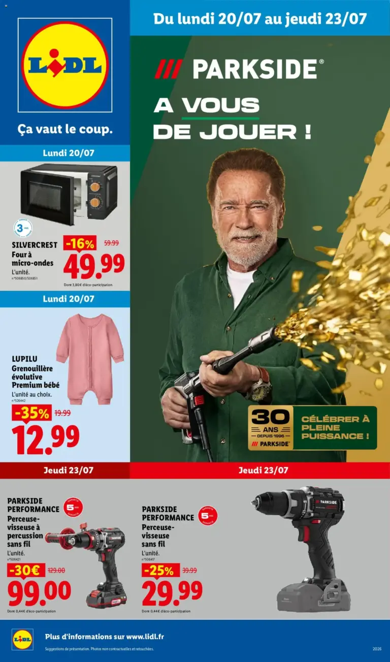 Catalogue LIDL du 20/07/2026