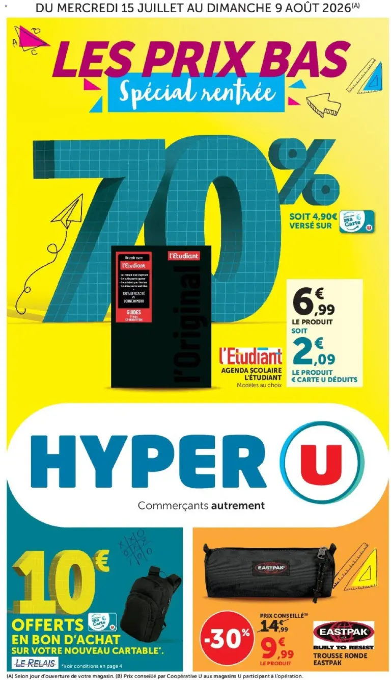 Hyper U La rentrée à prix bas