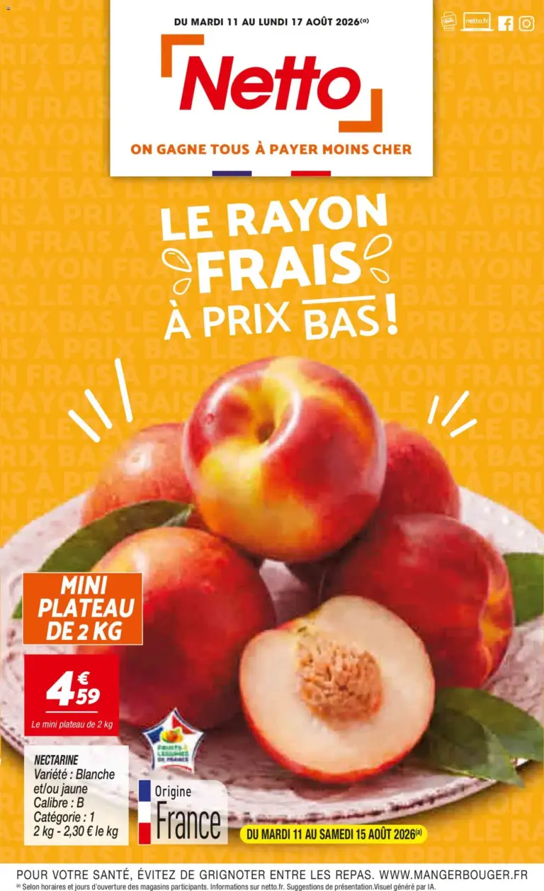 Netto le rayon frais à prix bas