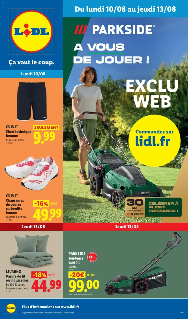 Catalogue LIDL du 10/08/2026