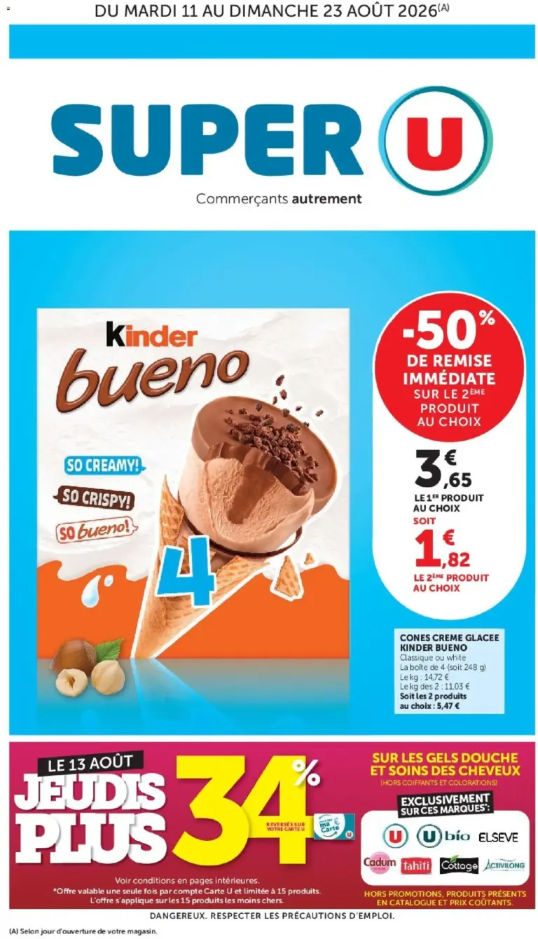 Super U catalogue à partir du 11/08/2026