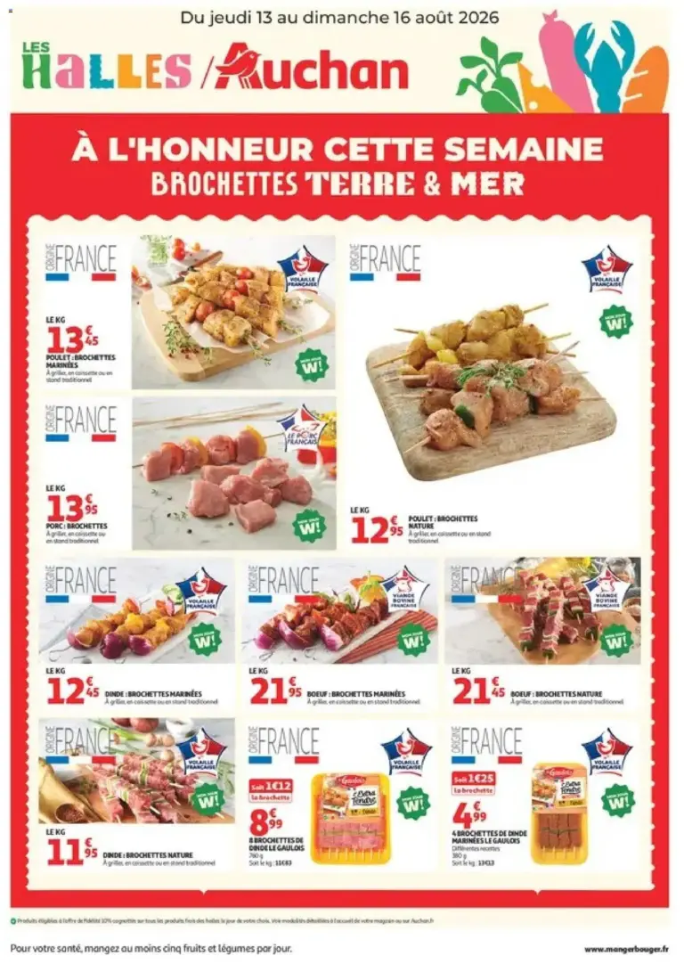 Auchan À l'honneur cette semaine à partir du 13/08/2026