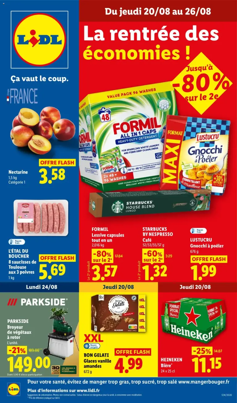 Catalogue LIDL du 20/08/2026