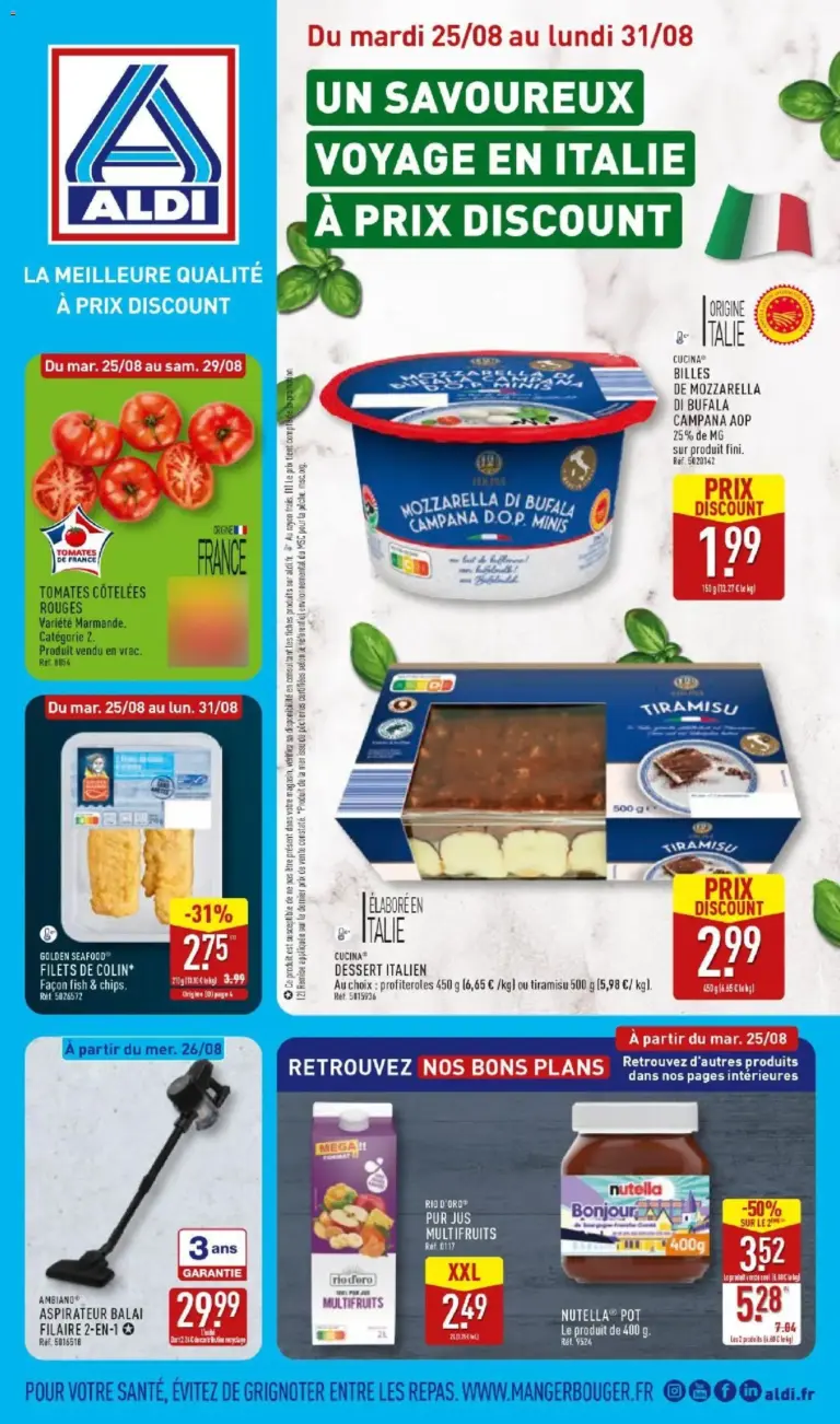 Aldi catalogue à partir du 25/08/2026