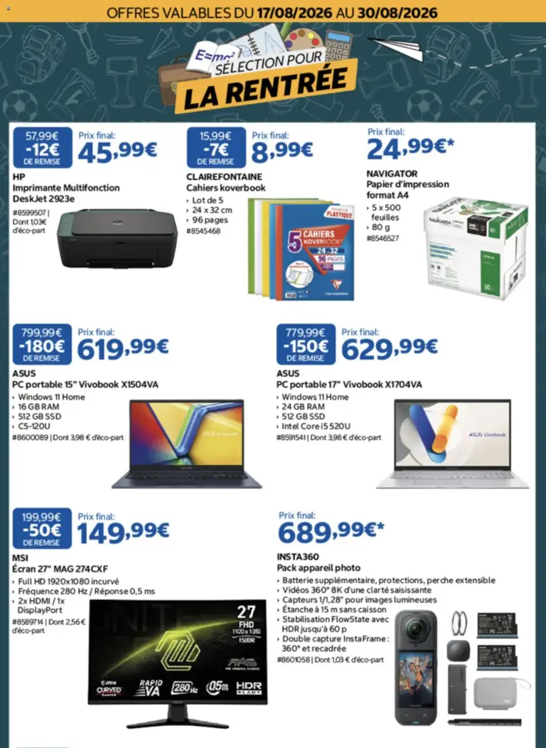 Costco Selection pour la rentree à partir du 17/08/2026