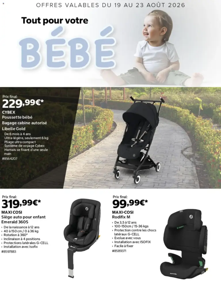 Costco catalogue tout pour votre bébé à partir du 19/08/2026