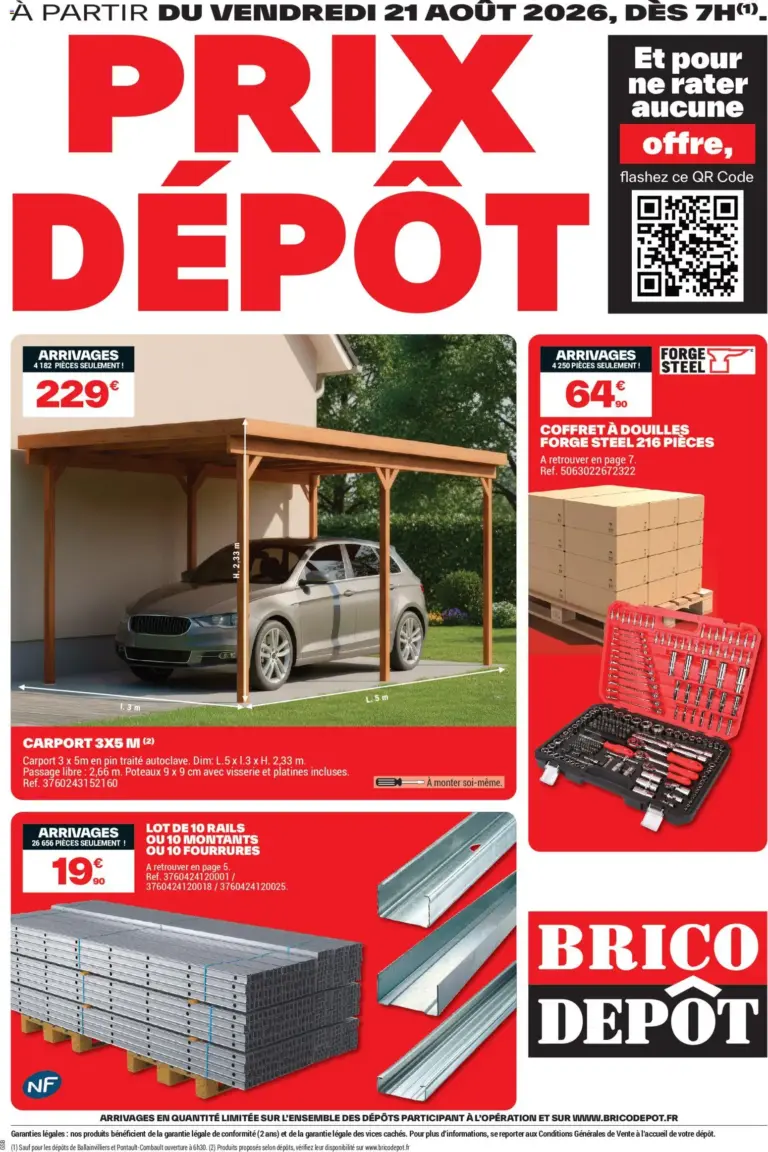 Brico Dépôt catalogue à partir du 21/08/2026