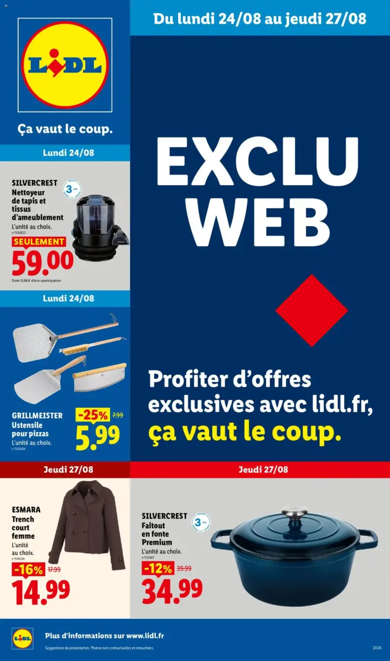 Catalogue LIDL du 24/08/2026