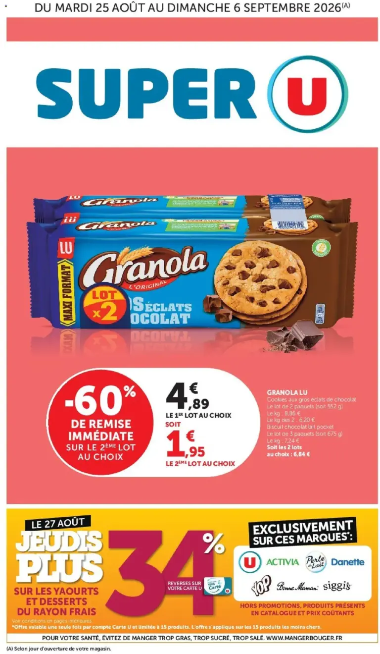 Super U catalogue à partir du 25/08/2026