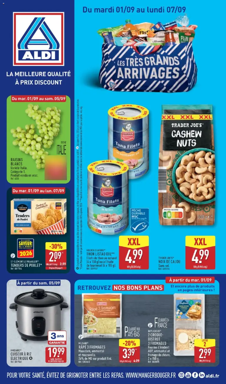 Aldi catalogue à partir du 01/09/2026