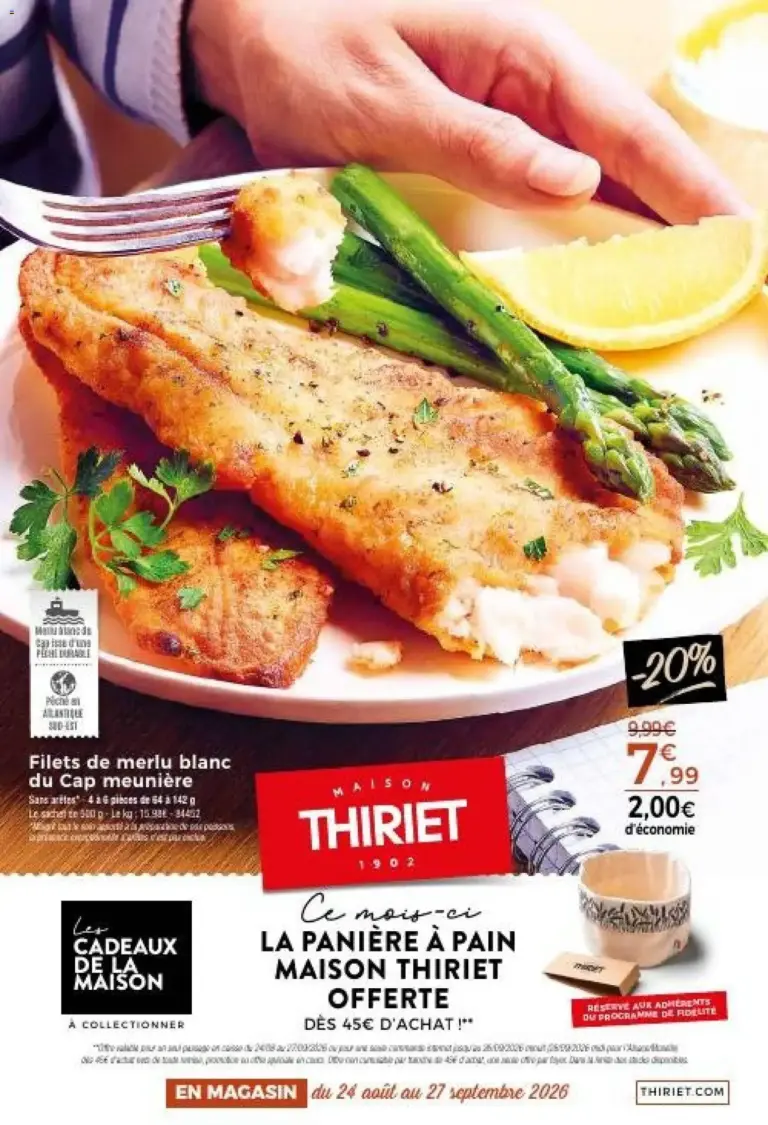 Thiriet catalogue à partir du 24/08/2026