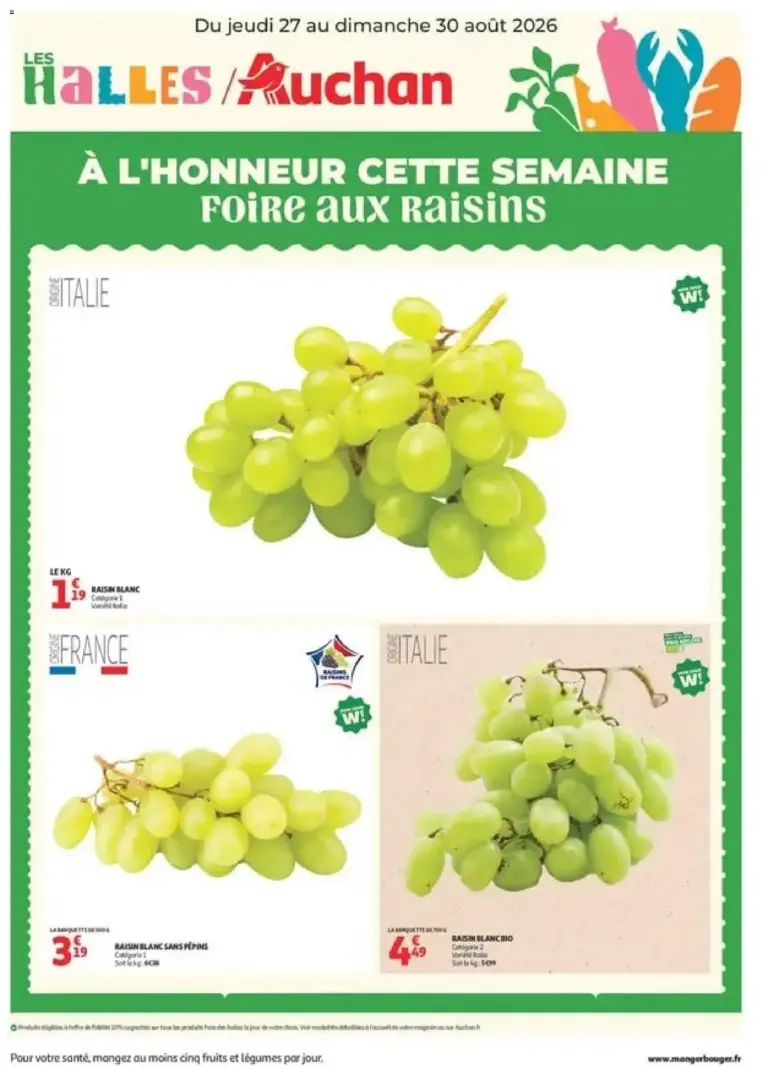 Auchan À l'honneur cette semaine à partir du 27/08/2026