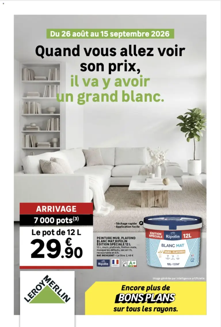 Leroy Merlin catalogue à partir du 26/08/2026