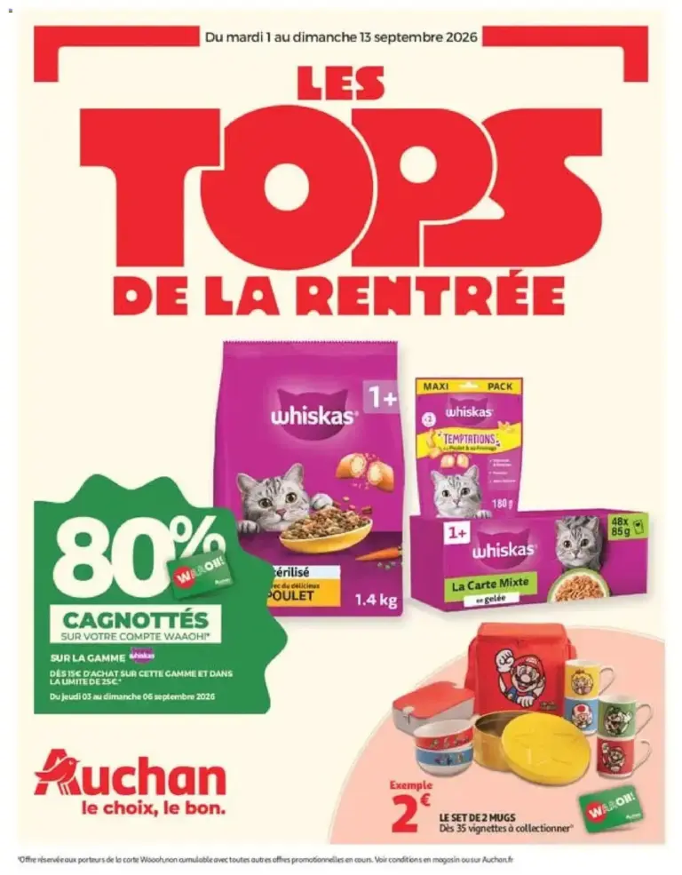 Auchan catalogue à partir du 01/09/2026