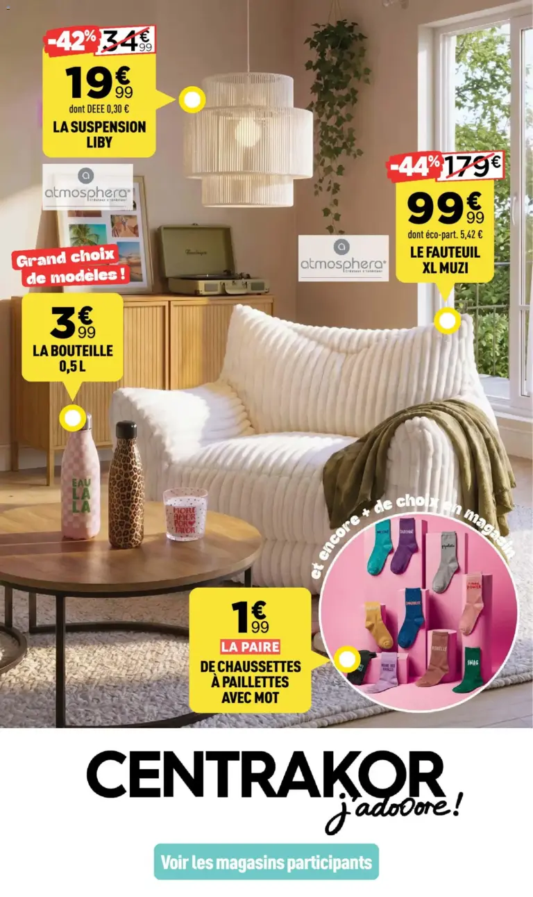 Centrakor catalogue à partir du 31/08/2026