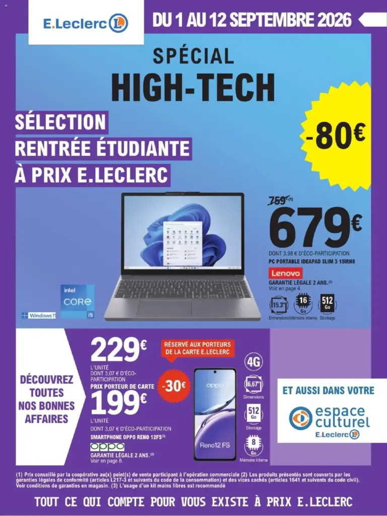 Catalogue E.Leclerc du 01/09/2026 Nouveau
