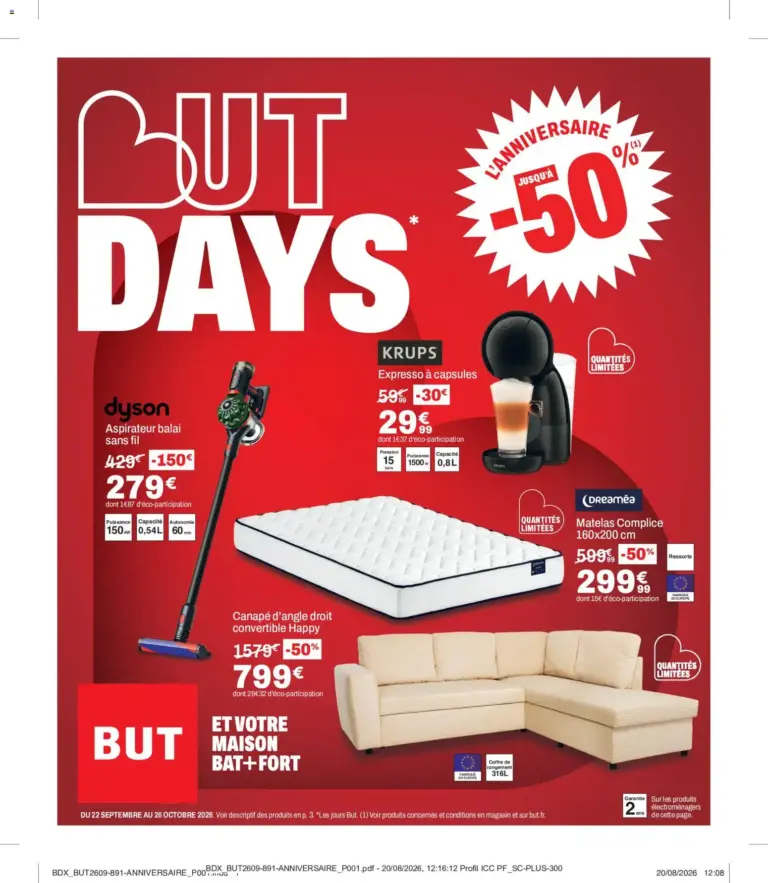 But catalogue but days à partir du 22/09/2026