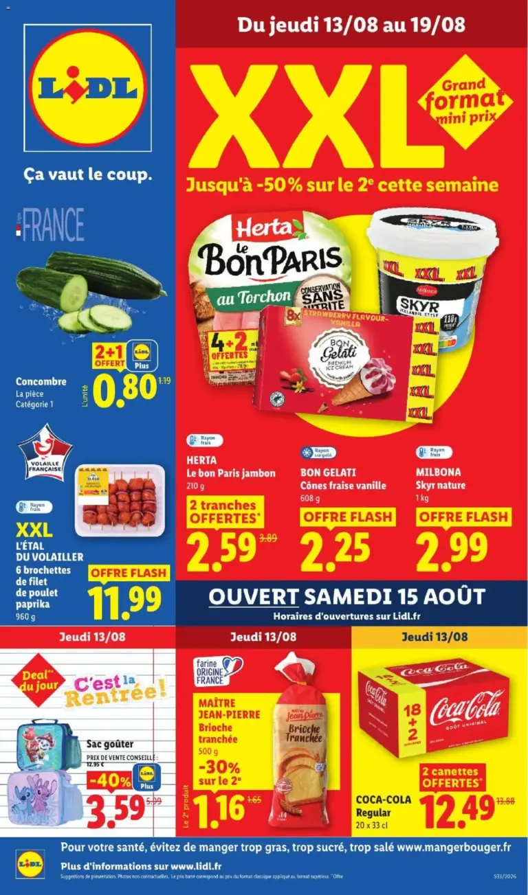 Catalogue LIDL du 13/08/2026