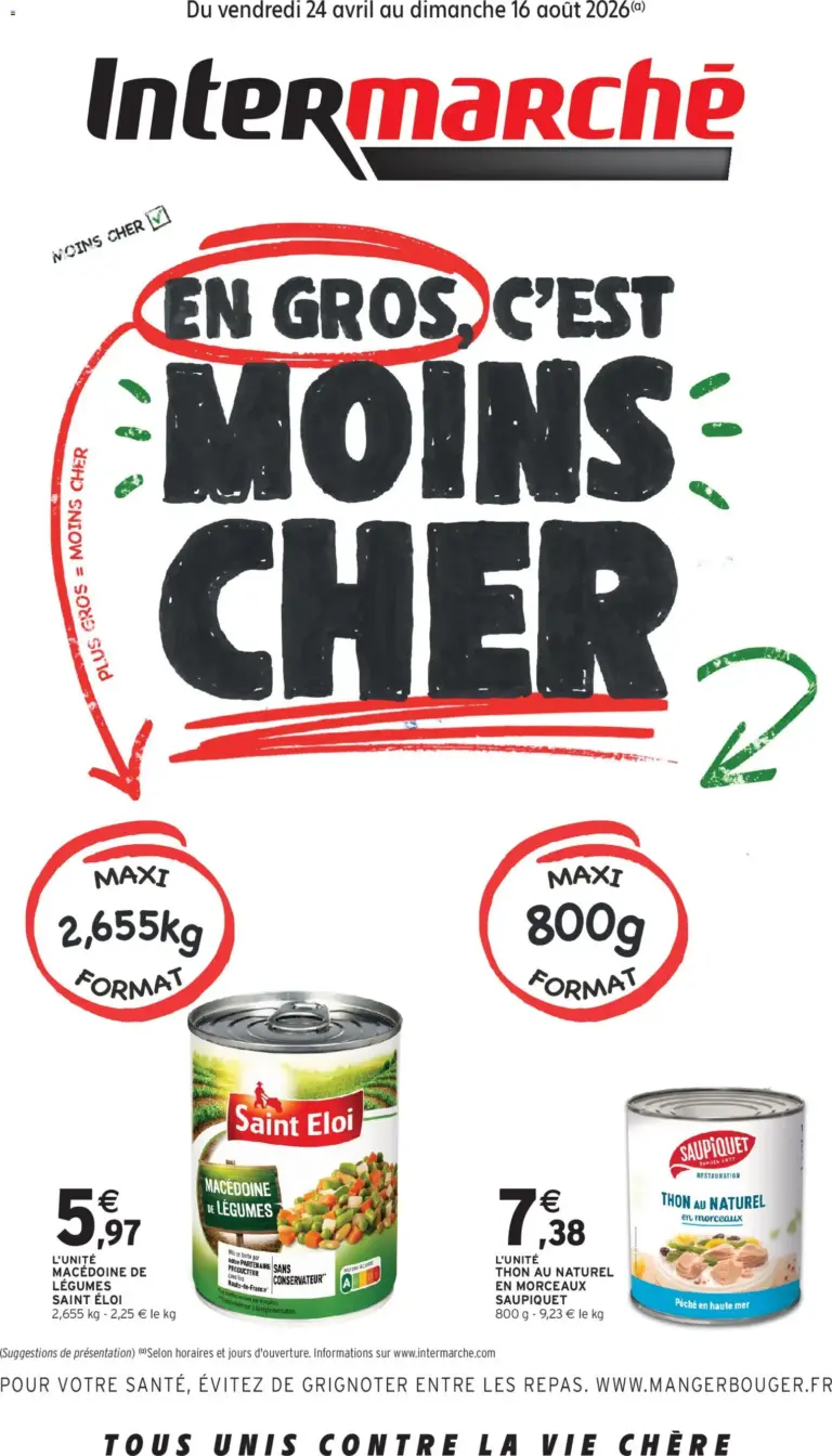 Intermarché En gros, c’est moins cher