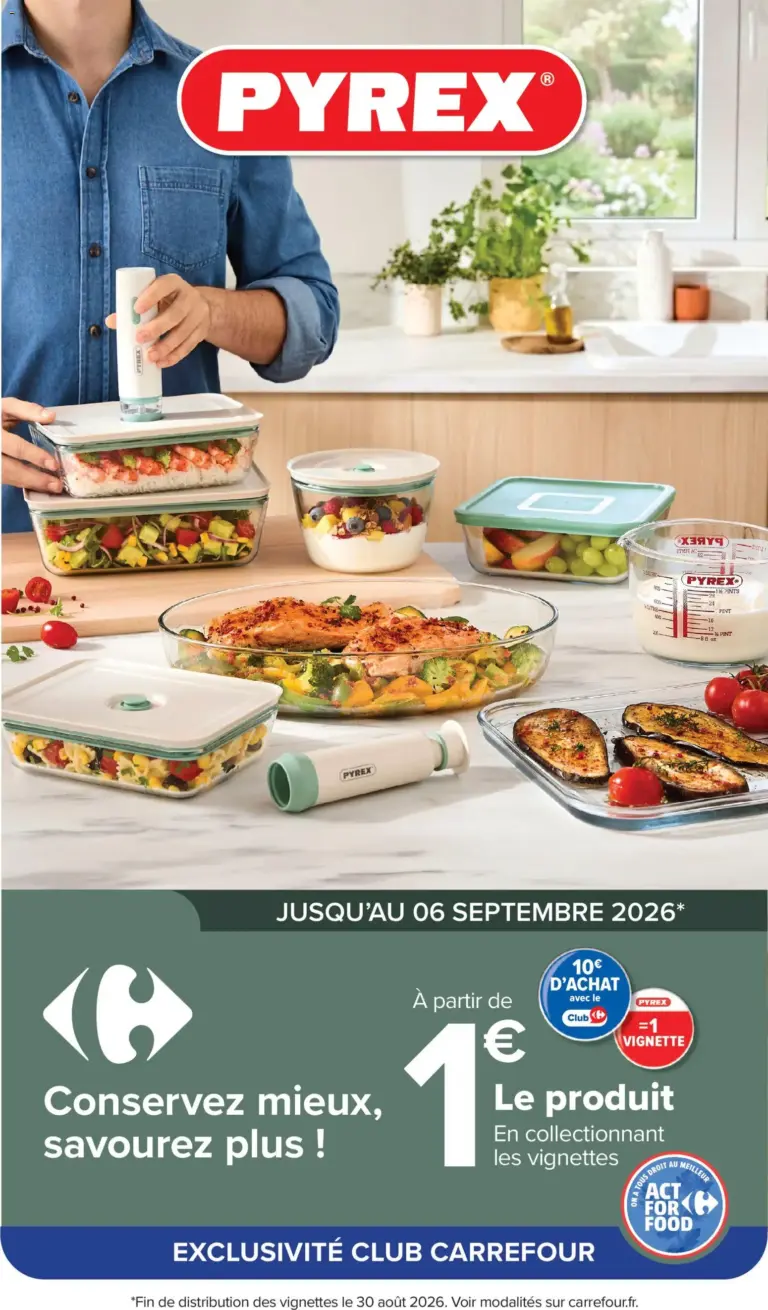 Carrefour Market Vignette pyrex