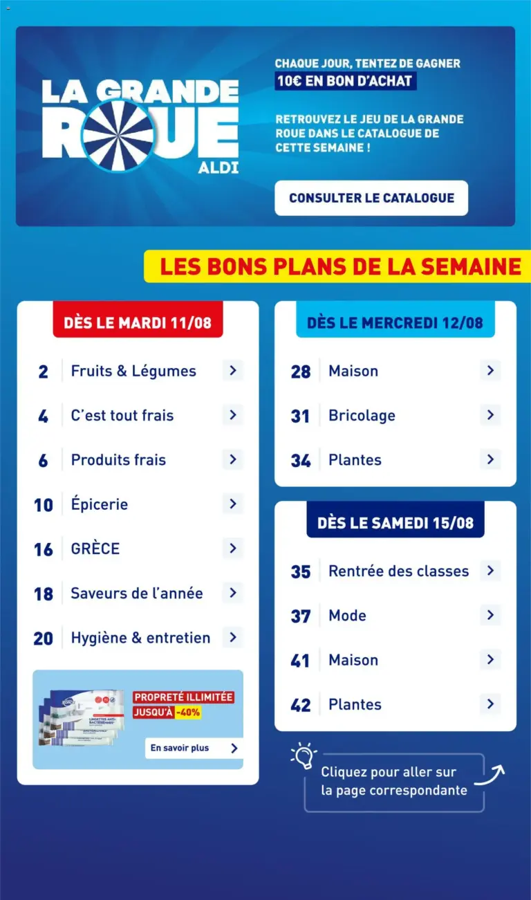 Aldi catalogue à partir du 11/08/2026