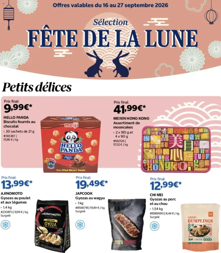 Costco selection fete de la lune à partir du 16/09/2026