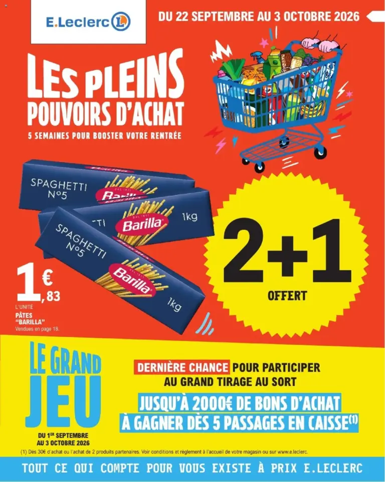 Catalogue E.Leclerc du 22/09/2026 Nouveau