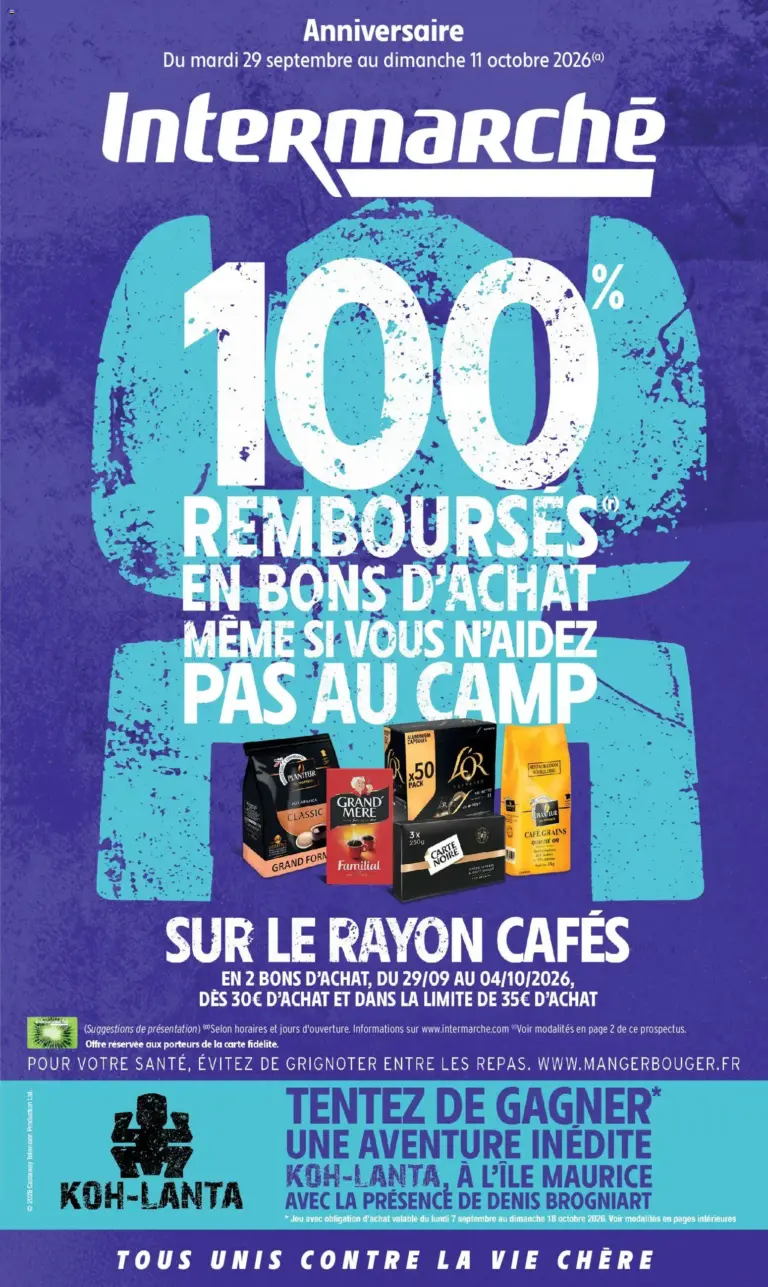 Intermarché C'est toujours notre anniversaire à partir du 29/09/2026