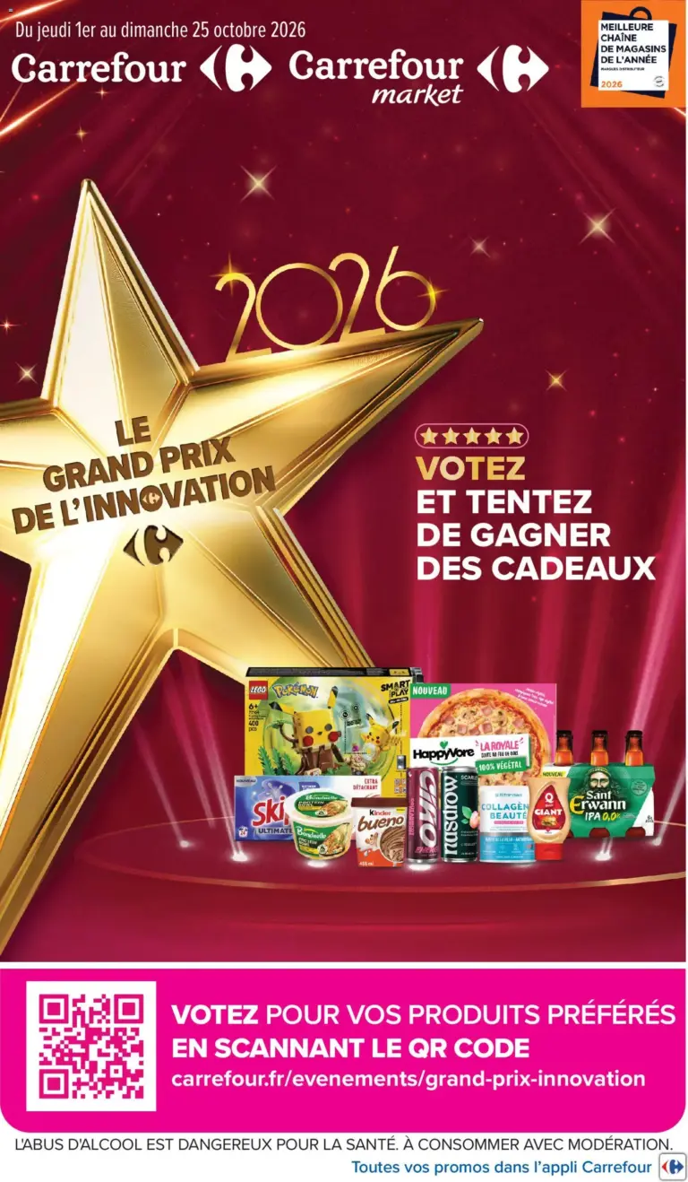 Carrefour Market Le grand prix de l'innovation 2026 à partir du 01/10/2026