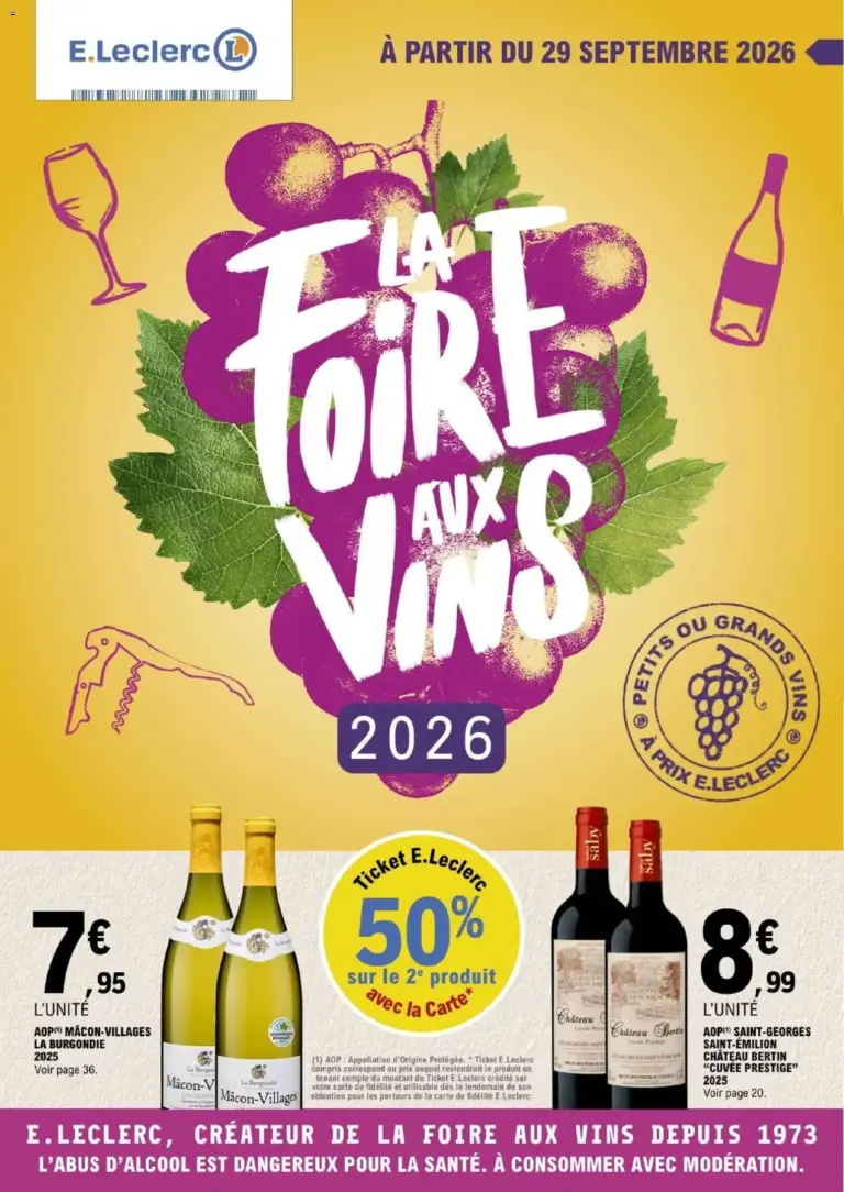 Catalogue E.Leclerc du 29/09/2026 Nouveau
