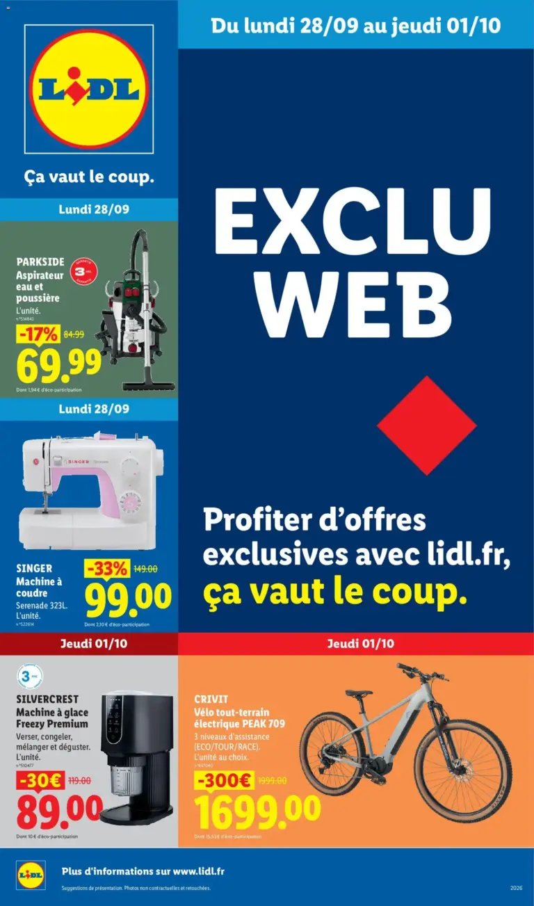 Catalogue LIDL du 28/09/2026