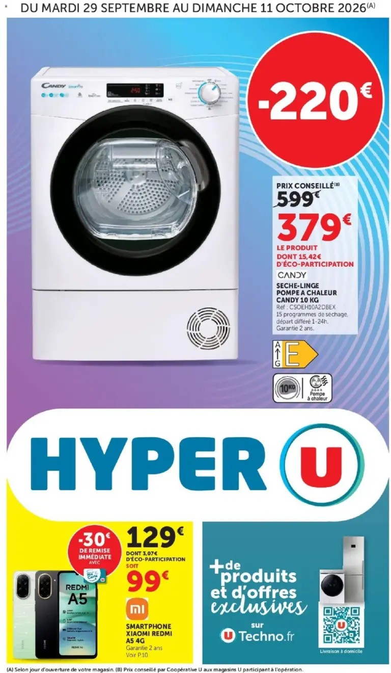 Hyper U Les prix bas de la semaine à partir du 29/09/2026