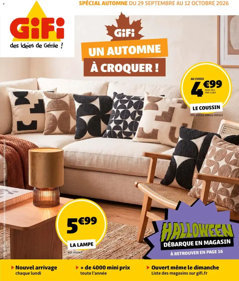 GiFi catalogue à partir du 29/09/2026