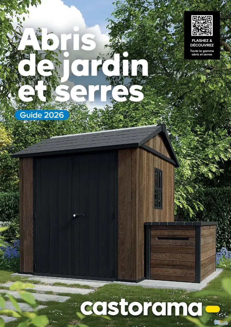 Castorama Abri de jardin et serres à partir du 26/02/2026