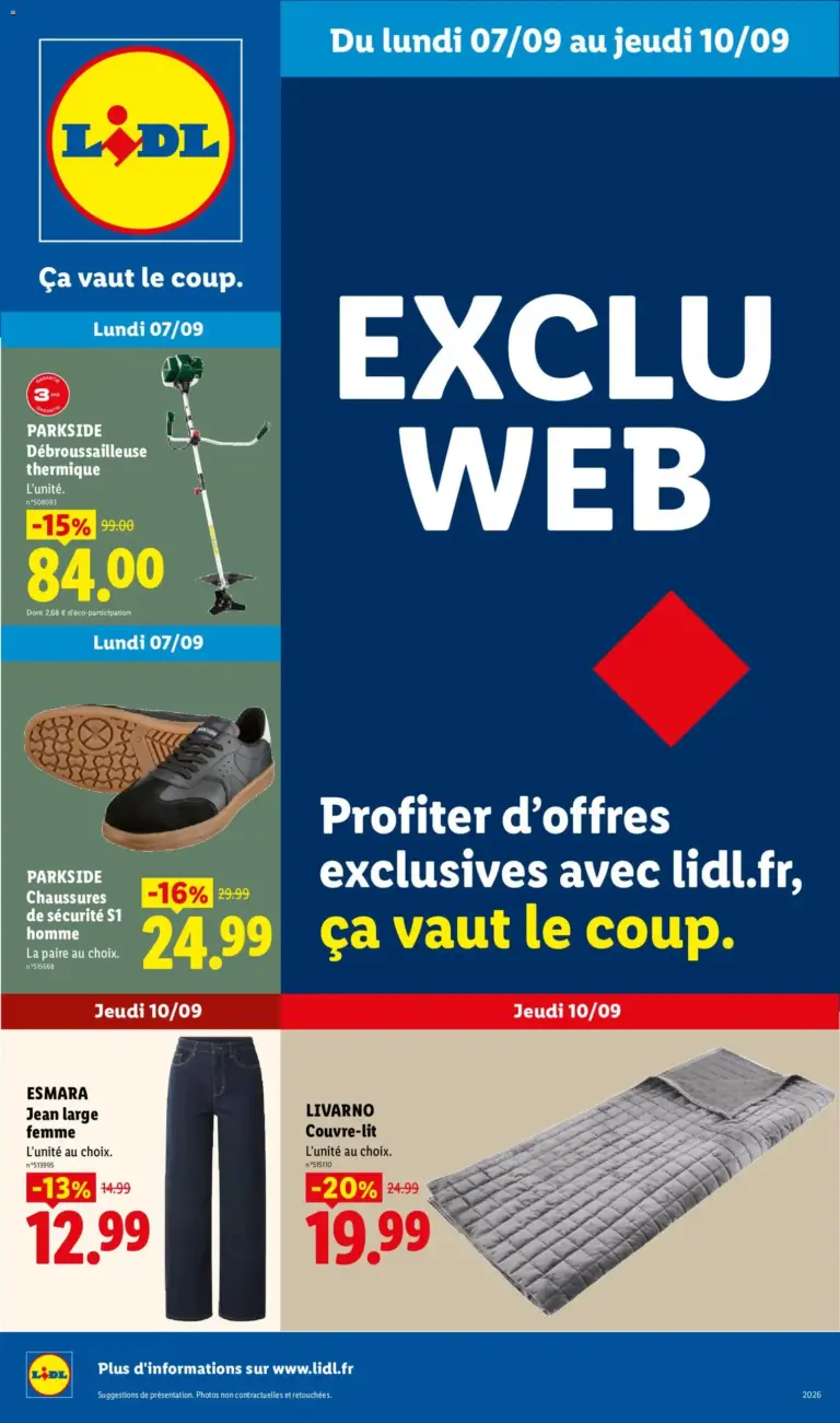 Catalogue LIDL du 07/09/2026