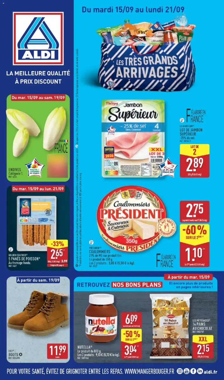Aldi catalogue à partir du 15/09/2026