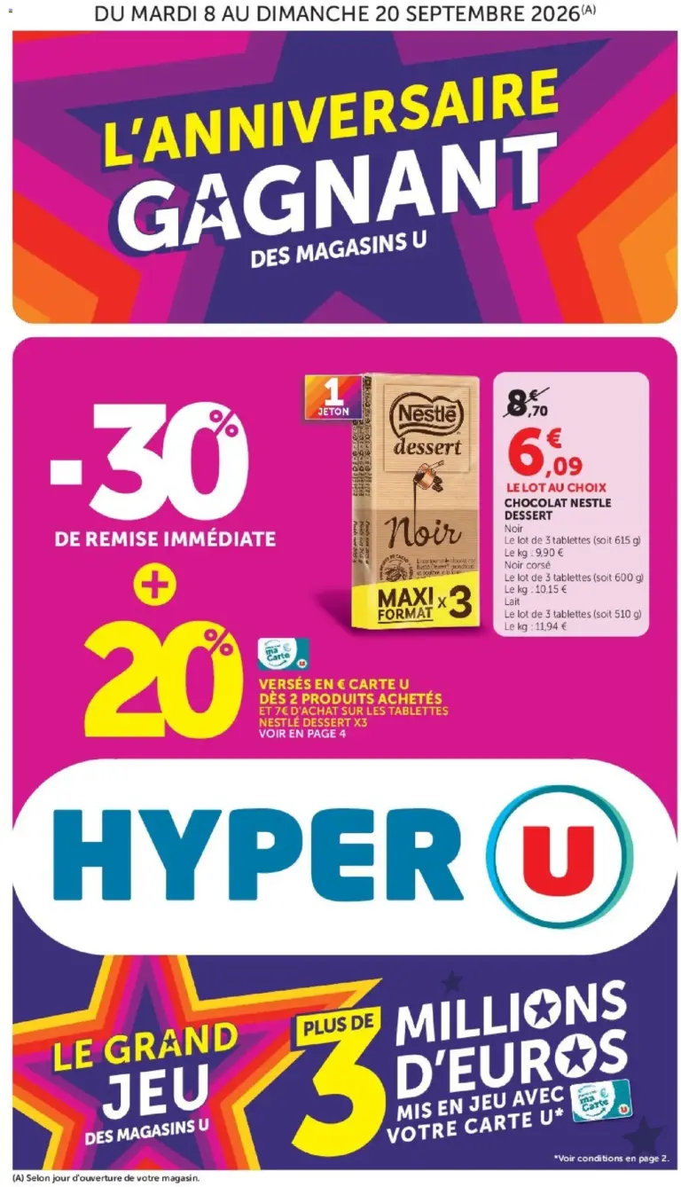 Hyper U catalogue à partir du 08/09/2026