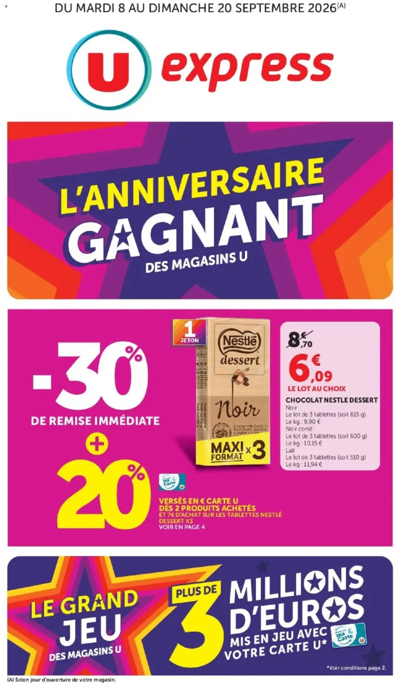U Express catalogue à partir du 08/09/2026