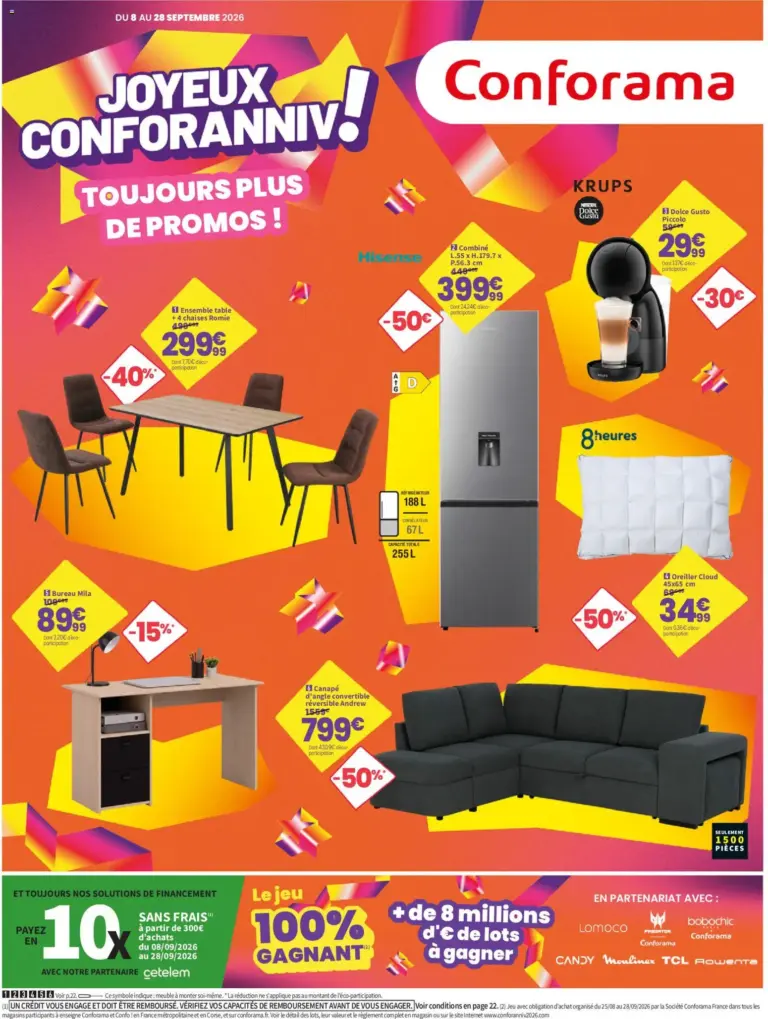Conforama catalogue à partir du 08/09/2026