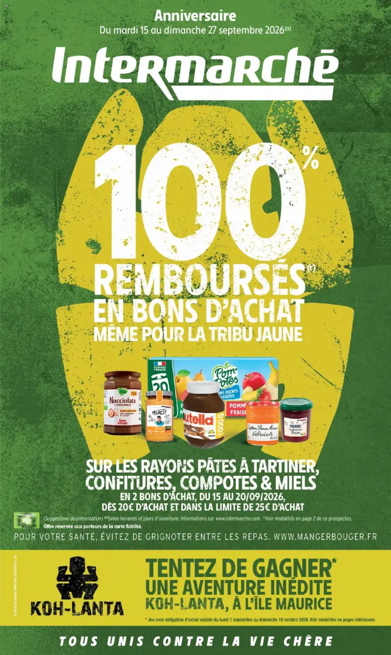 Intermarché C'est notre anniversaire à partir du 15/09/2026