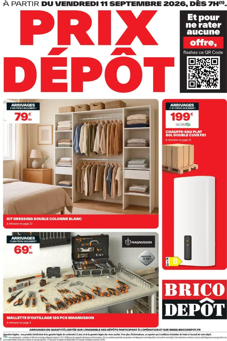 Brico Dépôt catalogue à partir du 11/09/2026