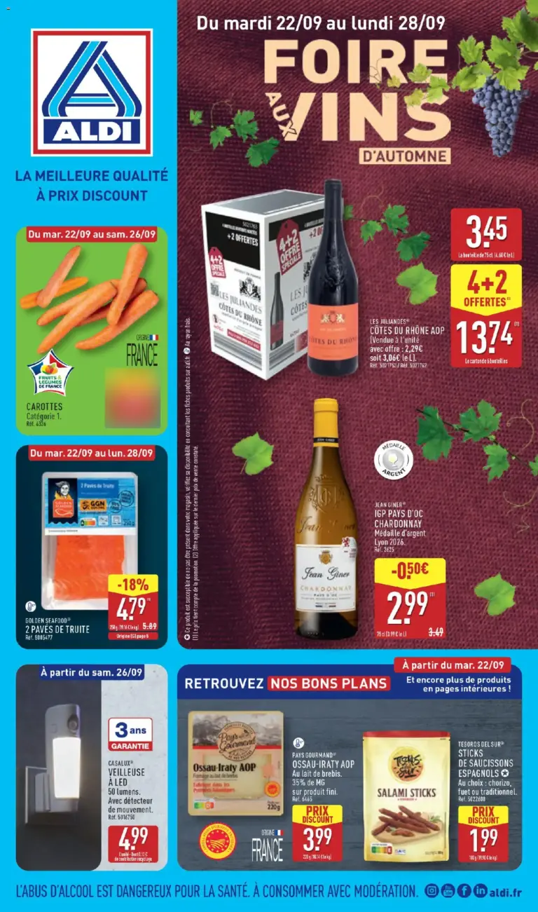 Aldi catalogue à partir du 22/09/2026
