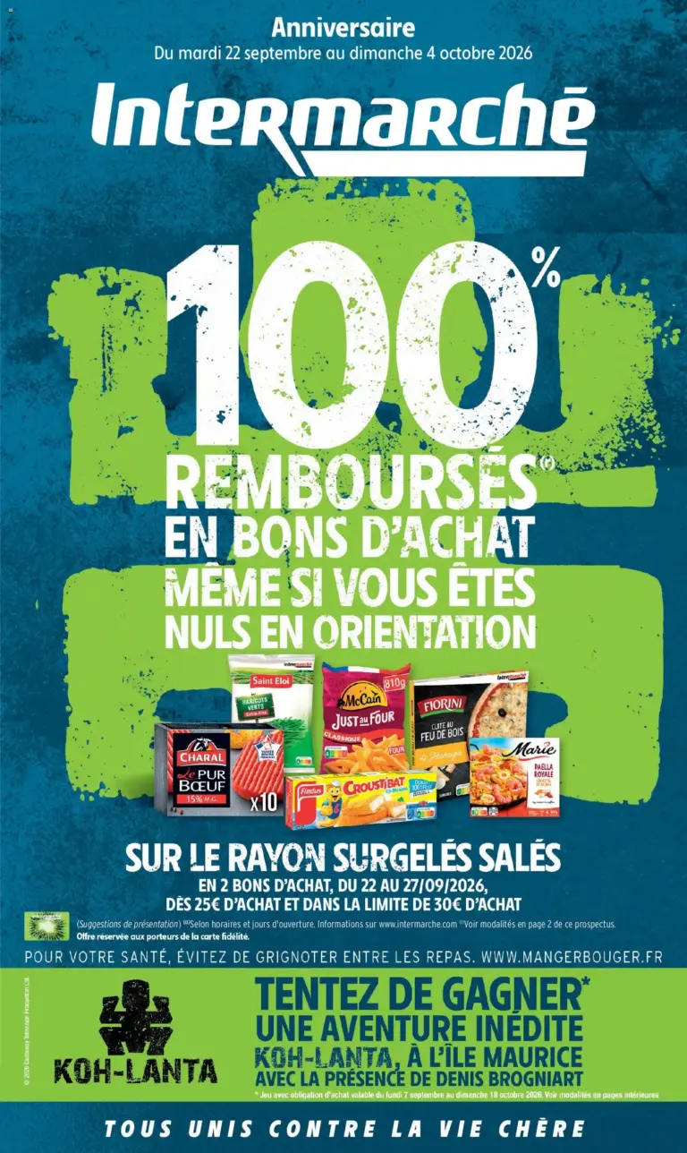 Intermarché catalogue à partir du 22/09/2026