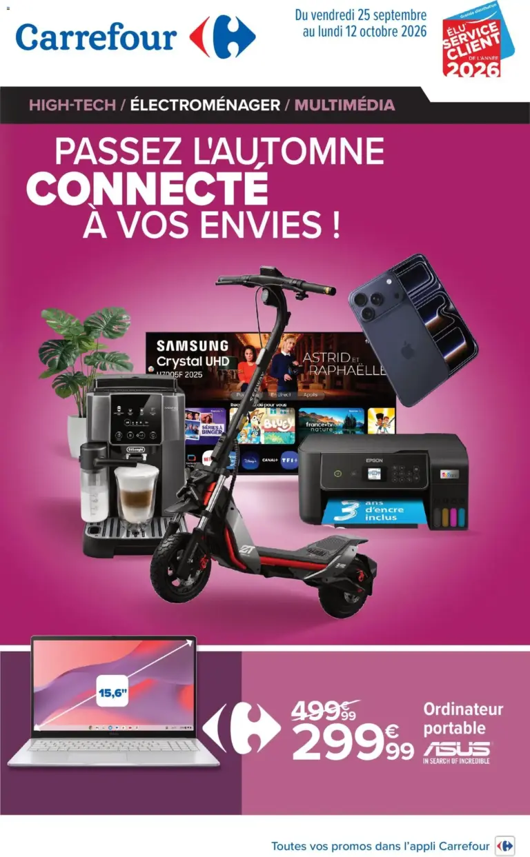 Carrefour Passez l'automne connecté vos envies du 25/09/2026 au 12/10/2026