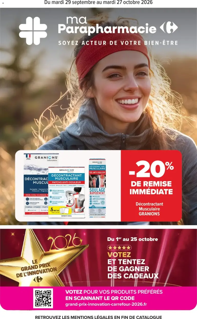 Carrefour Ma parapharmacie du 29/09/2026 au 27/10/2026