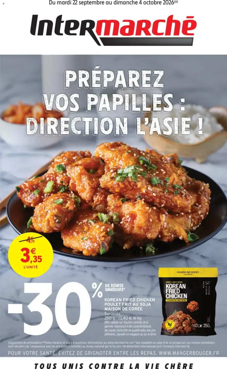 Intermarché Saveurs d'asie du 22/09/2026 au 04/10/2026