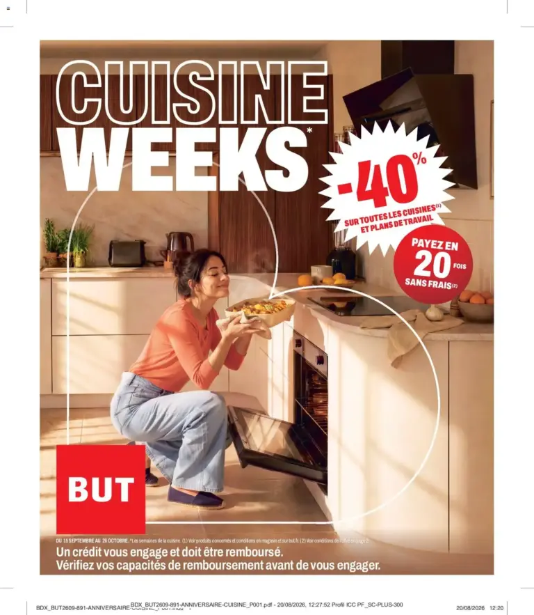 But cuisine weeks du 15/09/2026 au 26/10/2026