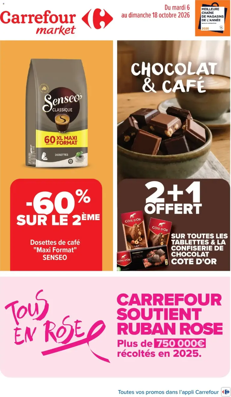 Carrefour Market Tous en rose du 06/10/2026 au 18/10/2026